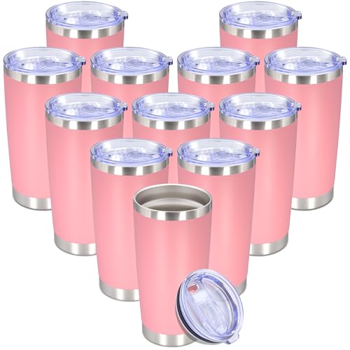 20 oz Tumbler Insulated Tumblers Stainless Steel Coffee Mug (Pink)