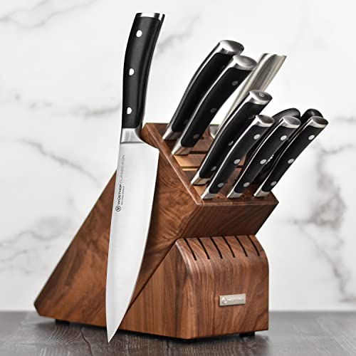 Wusthof Classic Ikon 10 Piece Knife Set with Walnut Block (10 Count)