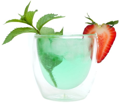 Moderna Artisan Series Double Wall 8 oz Beverage Glasses (8 Ounces)