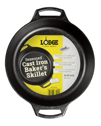 Pre Seasoned Cast Iron Baker's Skillet (10.25 inch)