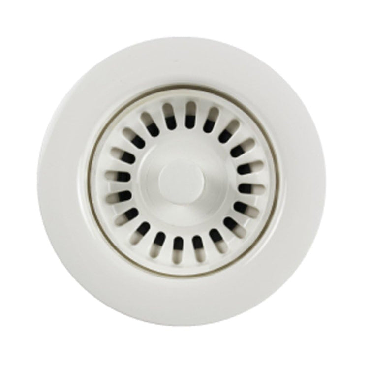 190-9261 - 3-1/2 Inch Polar White Kitchen Sink Basket Strainer, Durable Food Catcher Stopper for Metal Kitchen Sink, Ideal for Filtering Waste and Preventing Clogs