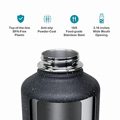Half Gallon Water Jug Insulated Stainless Steel (64 Ounces / Starry Indigo)