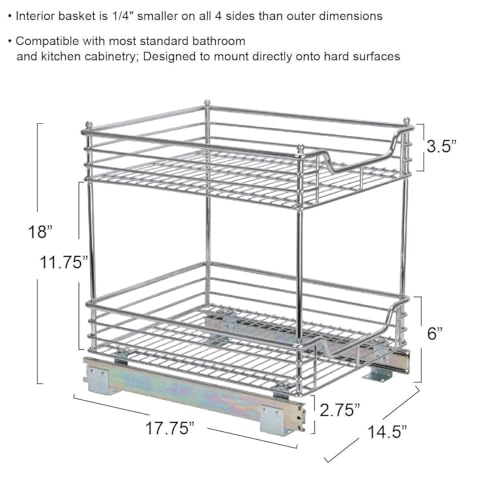 Chromed Steel 2 (2-Tier / 14.25" - Standard)