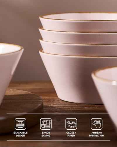 Saturn Plates and Bowls with Rim (18 Count)