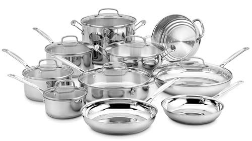 17 Piece Stainless Steel Cookware Set