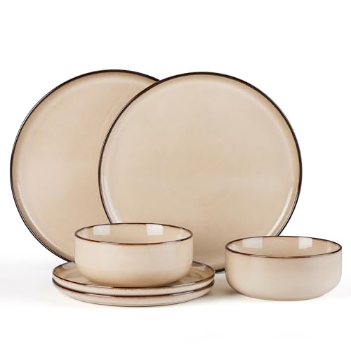 6 Piece Plates and Bowls Set