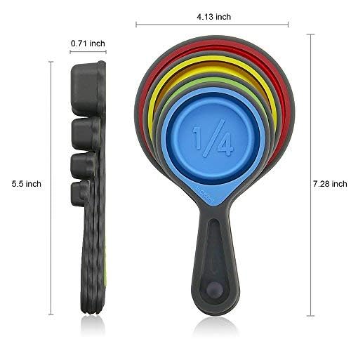 Collapsible Measuring Cups and Spoons Set with Funnel