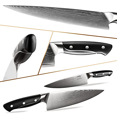 18 Pieces Damascus Kitchen Knife Set (18 Count)