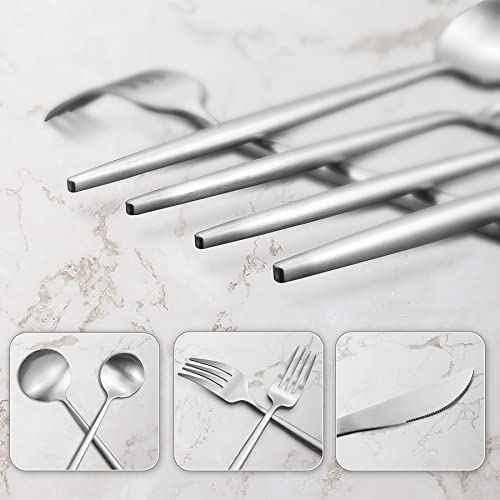 20 Piece Stainless Steel Silverware Set