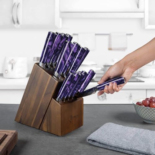 SENKEN 16 Piece Knife Block Set (16 Count)
