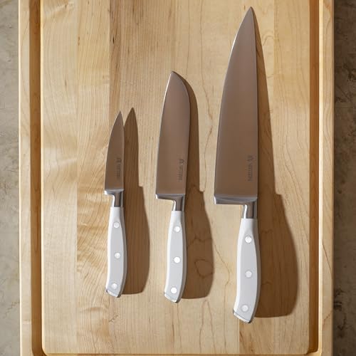 Yatoshi Magnetic Kitchen Knife Block Set 6 Pcs White (7 Count)