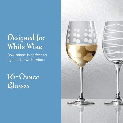 Cheers White Wine Glasses Set of 4