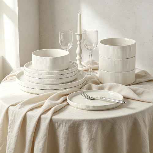 Stoneware Dinnerware Sets for 4 (12 Count)