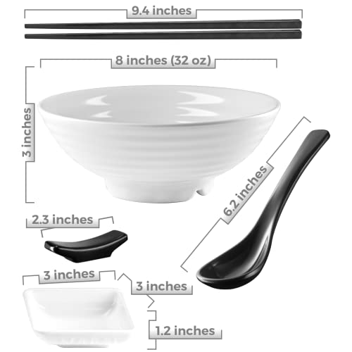 Noodle Bowls Set (2 Bowl Set / White)