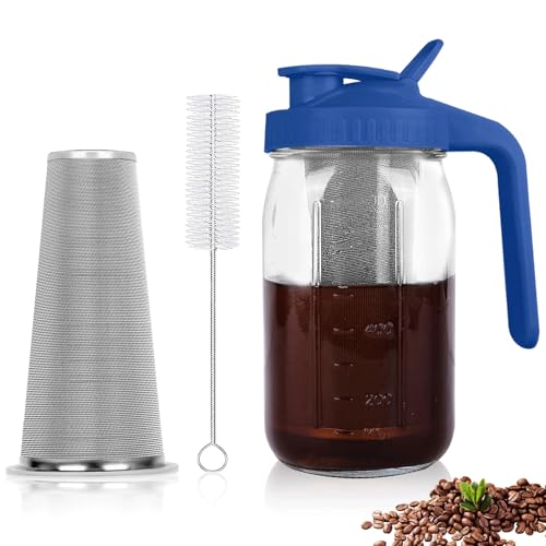 Cold Brew Coffee Maker (Blue / 32 Ounces)