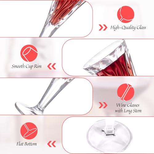 Crystal Red Wine Glasses Set of 2 (2 Count)