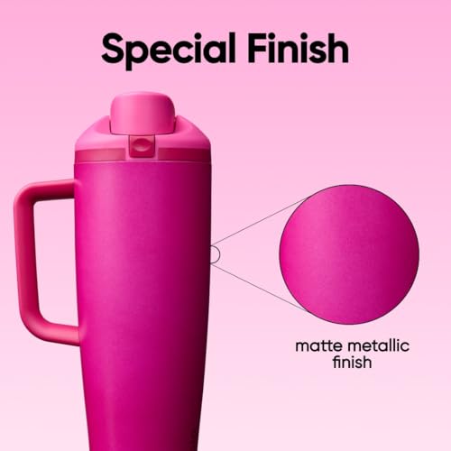 FreeSip Tumbler Stainless Steel Water Bottle 40 oz Read My Lips (Read My Lips / 40 Ounces)