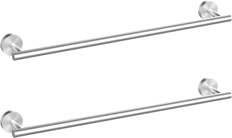 2 Pieces Brushed Nickel Bathroom Towel Bar