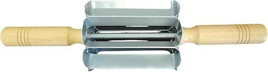 OCS Parts Stainless Steel Revolving Oblong Dough Cutter | 5-Inch Blade Professional Grade Heavy Duty Long John Dough Roller Cutter for Maple Bars and Cream Stick Donuts