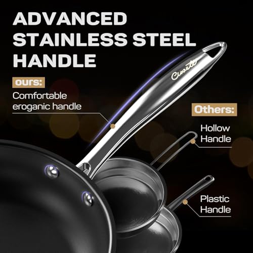 11 Piece Stainless Steel Pots and Pans Set Non Stick