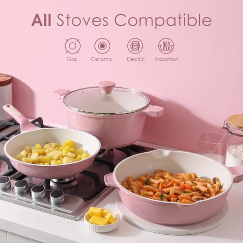 Nonstick Ceramic Cookware Set Large 13
