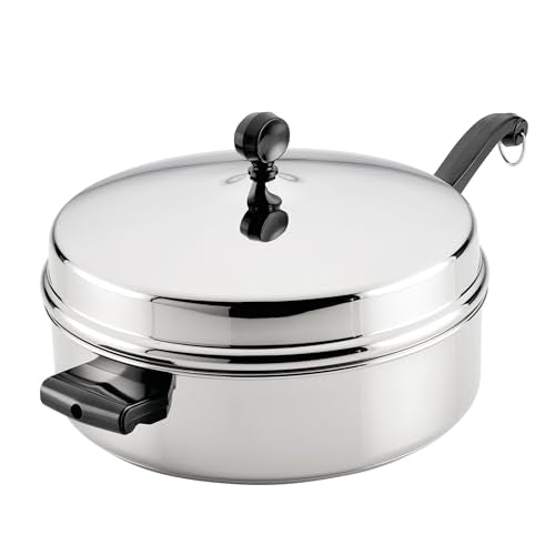 Classic Series Anniversary Edition Stainless Steel Sauté Pan and Lid with Helper Handle