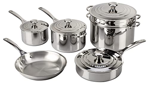 Tri Ply Stainless Steel 10 pc. Cookware Set