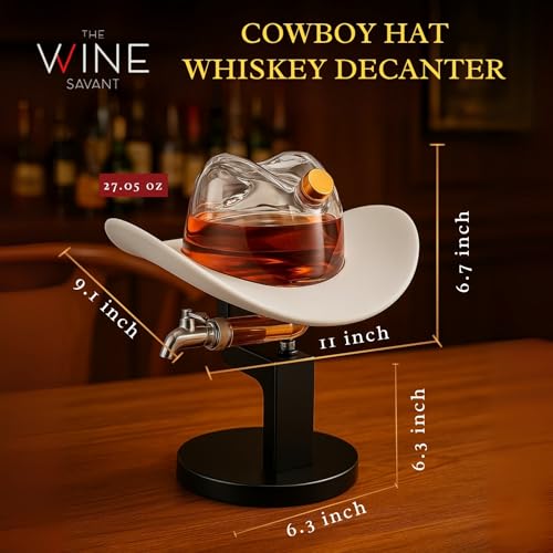 Western Cowboy Hat Decanter