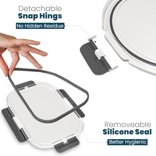 24 Pc Borosilicate Glass Meal Prep Containers with Lid