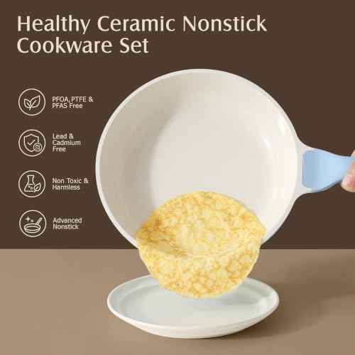 23 PCS Nonstick Ceramic Cookware Set