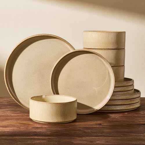 Stoneware Dinnerware Sets for 4 (12 Count)
