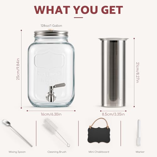 Cold Brew Coffee Maker (1 Gallon / Clear)