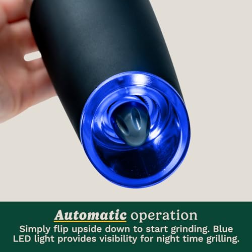 Gravity Salt and Pepper Grinder Set (8"x2")