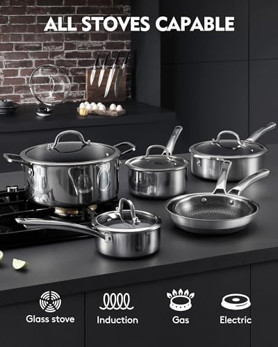 Pots and Pans Set Non Stick (10 Count)