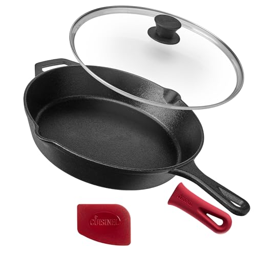 Cast Iron Skillet with Lid (12")