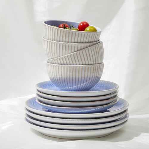 Ceramic Dinnerware Sets for 4 (12 Count)