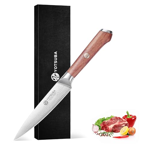 5 Inch Japanese Utility Knife with Full Tang Rosewood Handle