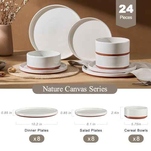 24 Pieces Porcelain Dinnerware Sets