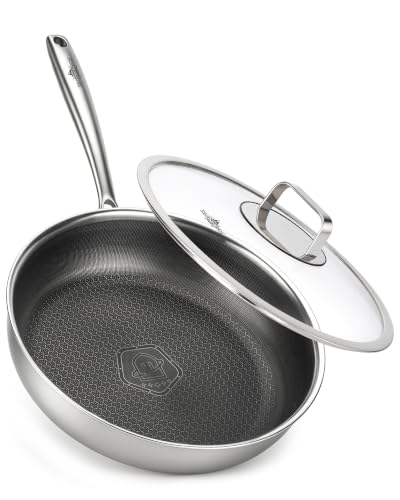12" Titanium Pans for Cooking (12in+lid)