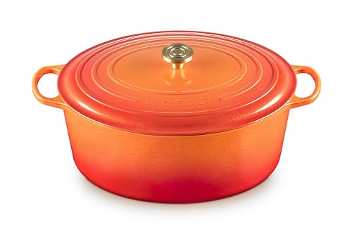 Enameled Cast Iron Oval Dutch Oven
