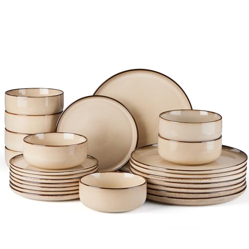 24 Piece Plates and Bowls Set