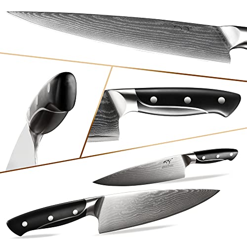 Damascus Kitchen Knife Sets (9 Count)