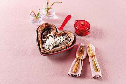 Enameled Cast Iron Traditional Heart Skillet