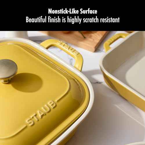 Ceramic 4 pc Baking Pans Set