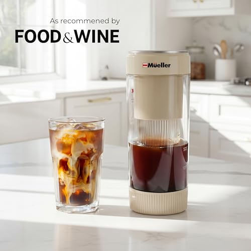 Mueller RapidBrew Cold Brew Coffee Maker (Cappuccino Beige)