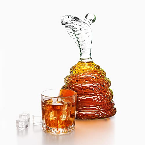 King Cobra Snake Whiskey Decanter