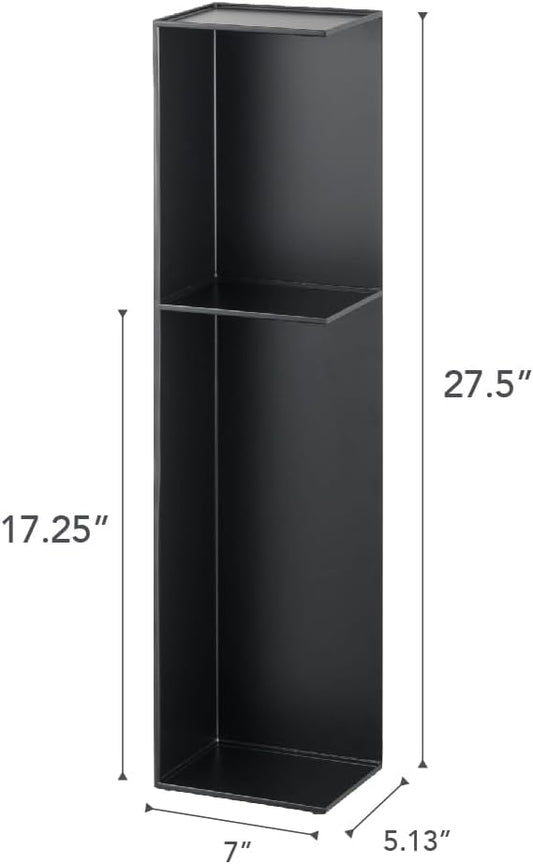 Yamazaki Home Tower Slim Bathroom Storage, Toilet Paper Stocker - Steel -