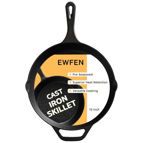 Cast Iron Skillet 10 Inch (10 Inch)