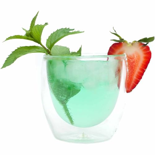 Moderna Artisan Series Double Wall 8 oz Beverage Glasses (8 Ounces)