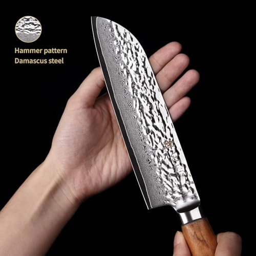 Damascus Knife Block Set